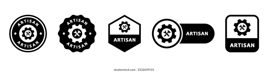 Artisan - vector signs for product labeling.