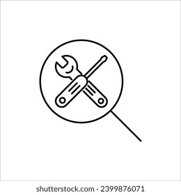"Artisanal Craftsmanship: Exquisite Vector Icons of Precision Tools - Wrench, Gear, Spanner, Hammer, and Screwdriver - Illustrations for the Essence of Fix and Repair Mastery."	