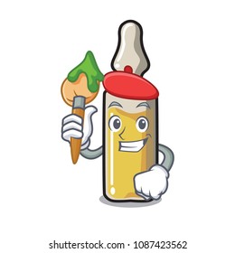 Artist ampoule character cartoon style