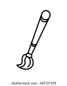 artist brush icon , vector
