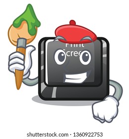 Artist button print screen the computer character