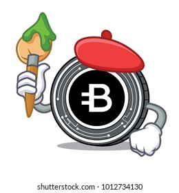 Artist Bytecoin coin character cartoon