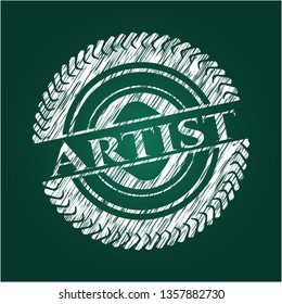 Artist chalk emblem