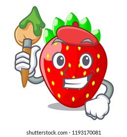 Artist character strawberry sweet in store fruit