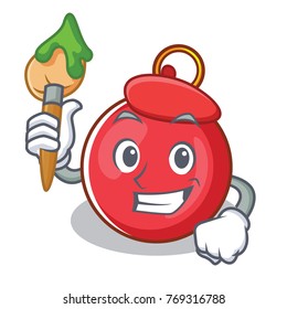 Artist Christmas ball character cartoon