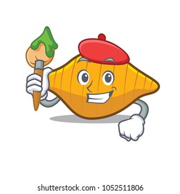 Artist conchiglie pasta character cartoon