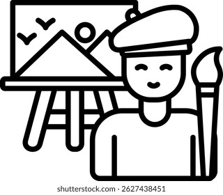 Artist Creative Vector Icon Design