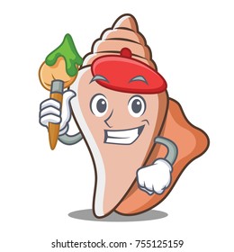 Artist cute shell character cartoon