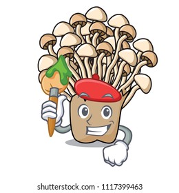 Artist enoki mushroom character cartoon