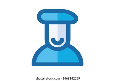 Artist filled line icons. Symbol, logo illustration. Pixel perfect. modern design, vector, art 