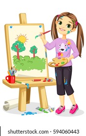 316,098 Girl painting Images, Stock Photos & Vectors | Shutterstock