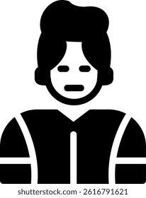 Artist Glyph Vector Icon Design