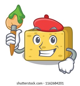 Artist gouda cheese character cartoon