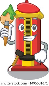 Artist hammer cartoon shaped character game machine