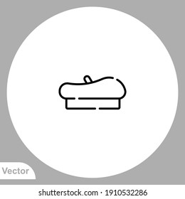 Artist hat icon sign vector,Symbol, logo illustration for web and mobile