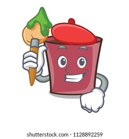 Artist hot chocolate character cartoon