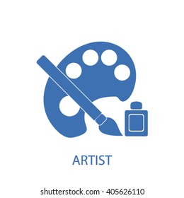 icono de artista
