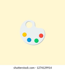 Artist icon flat element. Vector illustration of artist icon flat isolated on clean background for your web mobile app logo design.