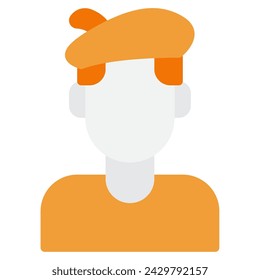 Artist icon illustration for web, app, infographic, etc