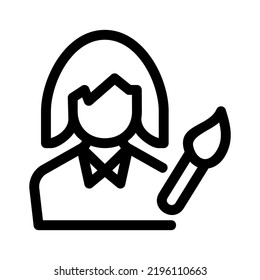 artist icon or logo isolated sign symbol vector illustration - high quality black style vector icons
