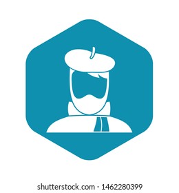 Artist icon. Simple illustration of artist vector icon for web