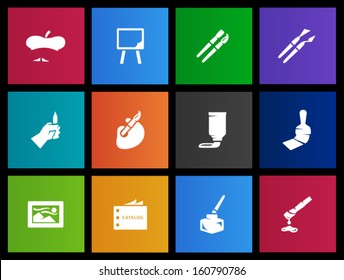 Artist icons in Metro style