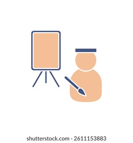 artist icons  symbol vector elements for infographic web