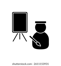 artist icons  symbol vector elements for infographic web