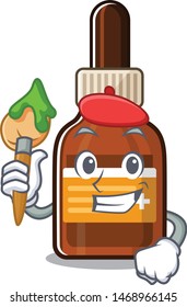 Artist iodine isolated with in the mascot