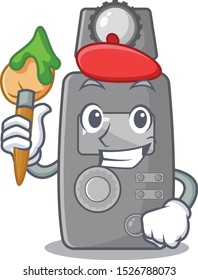 Artist light meter character the shape mascot