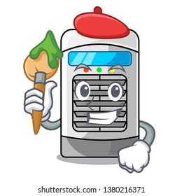 Artist mascot air cooler mounted on wall