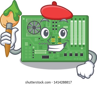 Artist motherboard isolated with in the characater