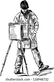 artist in the open air