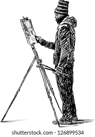 artist in the open air