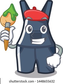 Artist Overalls Isolated With In The Mascot