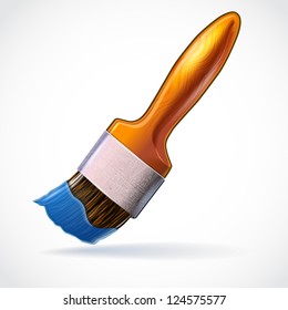 Artist paint brush icon vector illustration