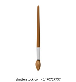Artist paint brushes. On a white background. Eps10 vector illustration