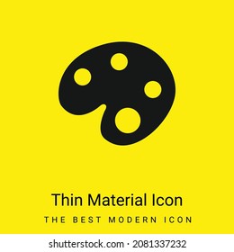 Artist Paint Palette minimal bright yellow material icon