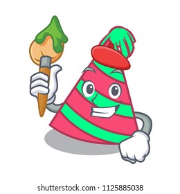 Artist party hat character cartoon