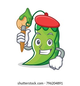 Artist peas character cartoon style