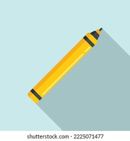 Artist pen icon flat vector. Brush kit. Ink tool