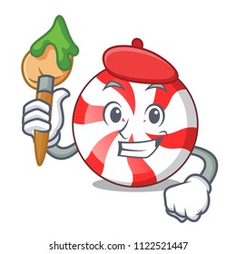 Artist peppermint candy character cartoon