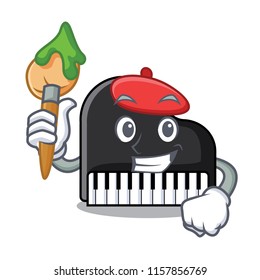 Artist piano character cartoon style