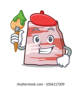 Artist pork lard character cartoon