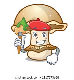 Artist portobello mushroom character cartoon