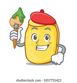 Artist potato chips character cartoon
