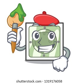 Artist power socket in the character shape