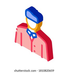 Künstlerberuf Symbol Vektorgrafik. isometrisches künstlerisches Berufszeichen. farbige einzelne Symbolillustration