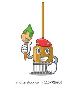 Artist rake character cartoon style