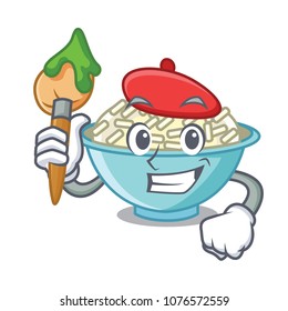 Artist rice bowl character cartoon